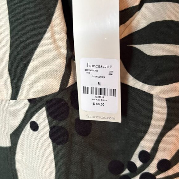 NWT Adella Palm Print Dress - Originally 66.00 - AT LOWEST SUGGESTED LISTING - Picture 7 of 7